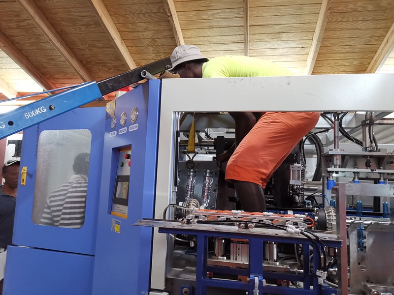 JD WATER-Jndwater Antigua Blowing Machine Equipment Commissioning