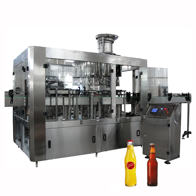 Automatic Galss Bottle Beer Beverage Bottled Water Filling Capping Machine